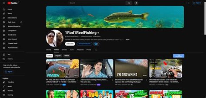 1Rod1ReelFishing Youtuber overview