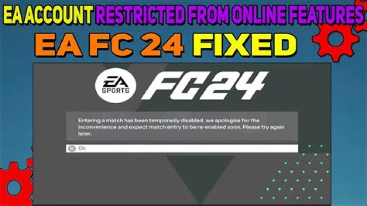 How to Fix / Solve EA FC 24 Entering A Match Has Been Temporarily Disabled - SarkariResult
