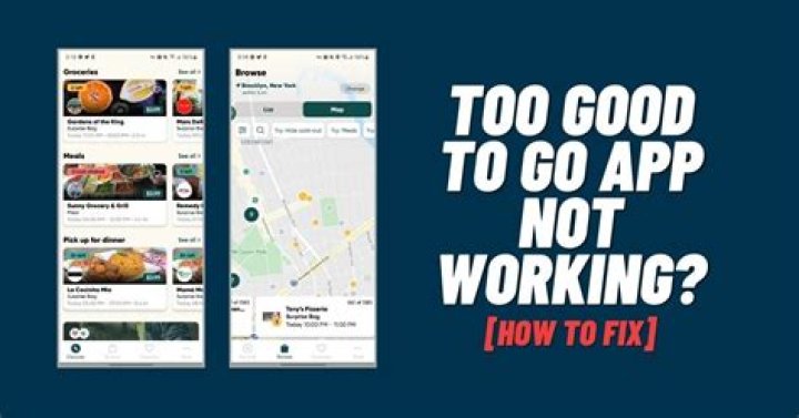 How to Fix Too Good To Go App Not Working Issue? - SarkariResult