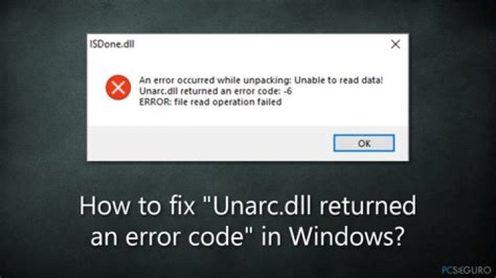How to Fix Unarc.dll Returned an Error Code 12? - SarkariResult