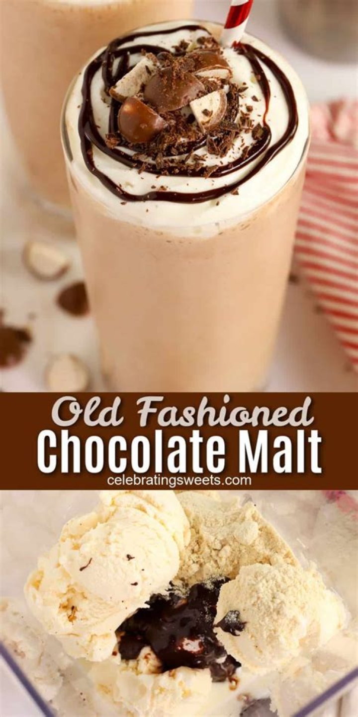 Old Fashioned Chocolate Malt - Celebrating Sweets