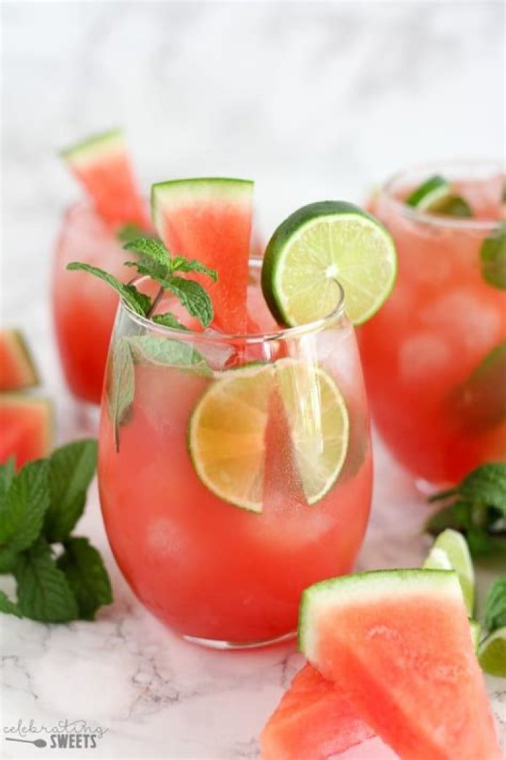 Watermelon Mojitos - Celebrating Sweets
